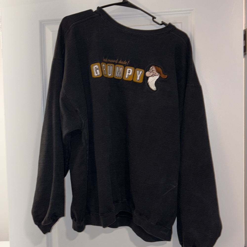 Gray Grumpy Sweatshirt Disney - image 1